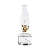 Moddeny 12,99 * 4,72 Zoll Petroleumlampe Amerikanische Vintage Öllampe Laterne Retro Transparente Öllaterne Glasmetall Einstellbar Pferdeöllampe Beleuchtung Atmosphärenlicht Für Wohnzimmer Esszimmer