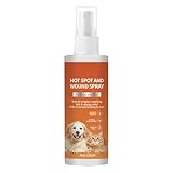 Hunde-Wundspray – Welpenverbrennungspflegeflüssigkeit | Hautberuhigendes Wundpflegespray für Haustiere Erholung, fördert die Heilung und lindert Beschwerden