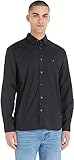 Tommy Hilfiger CORE FLEX POPLIN RF SHIRT Freizeithemden Herren, Schwarz (Black), L