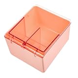 MUSISALY Kasten Aufbewahrungskiste Organisatoren und Aufbewahrung Padhalter kosmetische Vitrine aufbewahrungsdose storage boxes Spender für Wattepads Organizer für Wattepads Abs Rosa