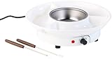Rosenstein & Söhne Schokofondue: Elektrisches Schokoladen-Fondue für 2 Personen, 15 Watt (Schokofondue Set, Schokoladenfondue Set elektrisch, Schokobrunnen)