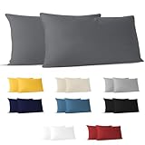 Dreamzie Kissenbezug 40 x 80 (Set mit 2) - 100% Jersey...