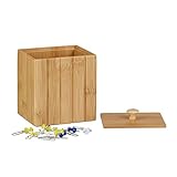 DbHFgjMN Holzbox Klein Ordnungsbox Bambus Vorratsdose Holz Aufbewahrungsbox Mit Deckel