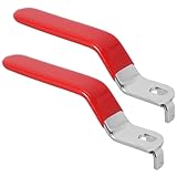 PLAFOPE 2 Stück Kugelhahn Ventilgriff aus Eisen mit Kunststoffgriff Schrauben Ersatzgriff für Außenwasserhahn Absperrventil Komfortabel Langlebig Kompatibel Einfache Montage