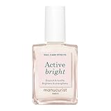 MANUCURIST Nagellack zur Aufhellung von Nägeln, hellend, weiß, Bio-Sättigung: Zitrone, Vitamin E, extra starker Nagellack, transparenter weißer Lack – Weißer Nagellack