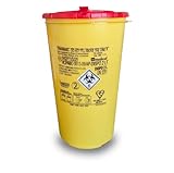 Nadelabfallbehälter 2l Spritzenabwurfbehälter Kanülenbox | DISPO 2 L | Kanülensammler | Kanülenabwurfbehälter | Nadelentsorgungsbehälter | für Spritzen und Kanülen Tattoo Nadelabfallbehälter