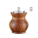 Pfeffermühle Set Manual Holz Handkurbel Salzmühle mit einstellbarer Grobheit Klassische Gewürzmühlen, genießen Sie Ihre besten frisch gemahlenen Pfeffer Meersalz und verschiedene Gewürze