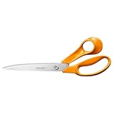 Fiskars Classic Große Universal-Gartenschere, Rechtshändig, Gesamtlänge: 25 cm, Verbesserte Torx-Schraube und ergonomischerer Griff, Qualitätsstahl/Kunststoff, Orange, 1075039