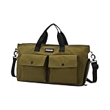Turnbeutel Große Kapazität Reisetasche Einfaches Schwimmen Fitness mit Schuhfach Übernachtung Weekender Gym Große Kapazität Reise Training Fitness mit Schuhfach, armee-grün, Mass Beauty