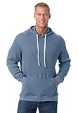 KingSize Big & Tall Herren Waffelstrick Thermo-Kapuzenpullover, Heather Slate Blue, 8XL Groß/Tall