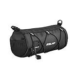 Zhufas Fahrrad Lenkertasche Multifunktionale,fahrradtasche Lenker,lenkertasche Fahrrad,Aufbewahrungstasche mit Schultergurt für MTB ca.2,4L(Schwarz)