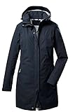 Killtec Damen KOS 93 WMN PRK 2 1/2 Lagen Funktionsparka/Parka mit abzippbarer Kapuze, dunkelnavy, 40