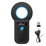 ARCELI Chiplesegerät für Tiere, Bluetooth Tierchip Lesegerät, RFID Mikrochip Lesegerät, Chiplesegerät für Hunde/Katze 134,2KHz, 128 Stück Tag-Informationsspeicher, ISO11784/85/HFDX-B/EMID (Schwarz)