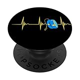 Yo-Yo Herzschlag EKG Pulse Yoyo Player Old Games Yoyo Lover PopSockets Klebender PopGrip