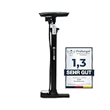 DANSI Fahrradpumpe I Standluftpumpe passend für alle gängigen Ventile inklusive Manometer & Adaptern I luftpumpe Fahrrad, luftpumpe (Basic)