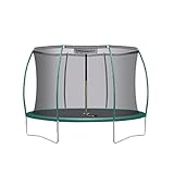 Ultrasport Deluxe Trampolin Outdoor Kinder Belastbar bis 100 KG I Komplettset mit Sicherheitsnetz, Randabdeckung & Montagesatz I Bodentrampolin Gartentrampolin, Trampolin 244 cm