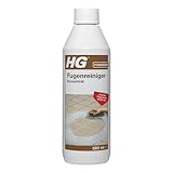 HG Fugenreiniger Konzentrat, starker Spezialreiniger in konzentrierter Form, entfernt starke Verunreinigungen aus Fliesenfugen auf dem Boden & an den Wänden, z.B. in Küche und Bad - 500 ml