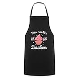 Spreadshirt Mir reichts ich geh Backen | Geschenk Für Bäckerin Kochschürze, One size, Schwarz