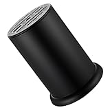 CONGARTENO Edelstahl Cutter Halter mit Schlitzen Rutschfest Küchenmesserblock Aufbewahrung Küchenbesteck Organizer für Haushaltsmesser und Scheren