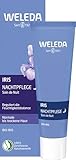 WELEDA Bio Iris Ausgleichende Nachtpflege, reichhaltige Naturkosmetik Feuchtigkeitspflege zur Regeneration und Beruhigung von trockener Haut, Nachtcreme mit Nährstoffen gegen Falten (1 x 30 ml)