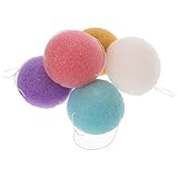VICASKY 5Stücke Gesichtsreinigungsschwämme Peeling Schwämme aus Weichem Material Effektive Gesichtsreinigung für Tägliche Hautpflege Leicht und Langlebig