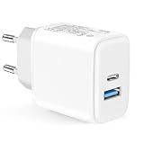 USB C Ladegerät,35W 2 Port Schnellladegerät PD 3.0 Power Adapter USB C Netzteil für iPhone 16 15 14 13 12 11 Pro Max Plus Mini/SE 2020/XS/8/7,iPad,Samsung,Handy Stecker Ladestecker Charger Netzstecker