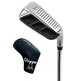 MAZEL Herren Golf Chipper Club, Wedge 35,45,55,60 Grad, Rechtshänder, 35 Zoll (Rechts, Stainless-Steel(Black Head), Regulär, 55)