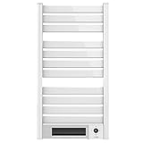 Cecotec Elektrischer Badheizkörper Ready Warm 9770 Ceramic Towel. 2000 W, LED Bildschirm, Fernbedienung, 24 Stunden Timer, IPX1, Einstellbare Temperatur, Thermostat, Weiss, 15 m2