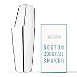 barmate Cocktail Shaker aus Edelstahl, Profi Boston Shaker, hochwertiges Barzubehör, 2-teilig 750ml (ohne Gravur)