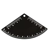 Augenbrauenlineal – Lineal aus Edelstahl für schnelles Zeichnen von Augenbrauen, Kosmetik-Werkzeug für Bodhias, Spa, Barbershops, Büro, Residenzen, Reisen, Urlaub im Freien