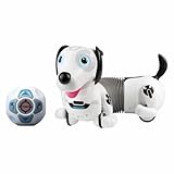 YCOO 88586 ROBO DACKEL R by Silverlit, ferngesteuerter Roboter , Spielzeug Hund für Kinder, reagiert auf Bewegungen, holt seinen Ball, Follow me Funktion, 35 cm, weiß, ab 5 Jahren