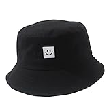 Fischerhüte,Bucket Hat Baumwolle Unisex Faltbar Anglerhut 56-58cm Sonnenhut zum Jagen Wandern Camping Reisen Angeln mit Aufbewahrungstasche