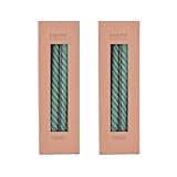 pajoma® Gedrehte Stabkerzen Grün 8 Stück | Hochwertige Drehkerzen - 45g Wachsgewicht, ca. 5 Std. Brenndauer, 250 x 20 mm | Premium Spiralkerzen, Twisted Kerzen, Wendekerzen
