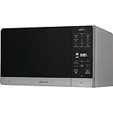 Bauknecht Chef Plus MW 45 SL Kombination Grill und Mikrowelle / 900 W /25 L Garraum / Quartz Grill 800 W / DualCrisp Funktion / AutoClean / Schmelz- und Schnellauftau-Funktion / Brot-Auftaufunktion, Schwarz / Silber