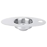 Eigelbtrenner, 9 x 14 cm Food Grade Ei Divider Edelstahl Ei Sieb Küche Gadget Kochen/Bäcker Werkzeug Ei Extractor Ei Separator Ei Eigelb Weiß Filter mit Aufhängelochl