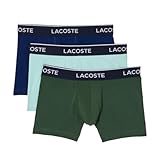 Lacoste Herren 5H3389 Badehose, Sequoia/Methylene-PASTILL, XS (3er Pack)