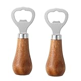 Mauedest Bierflaschenöffner aus Edelstahl mit Holzgriff, Küchenutensilien, Hochzeitsgeschenk zum Jahrestag