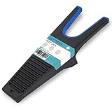 HEFTMAN Stiefelknecht für Gummistiefel - Robuster Boot Jack, Stabiler Stiefelanzieher, Stiefelknecht Kunststoff mit Schuhabstreifer zum Entfernen von Schlamm (Schwarz/Blau)