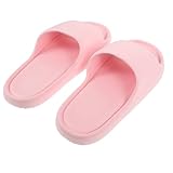 Ipetboom Sommerliche Damen Hausschuhe EVA Rutschfest Leichte Badelatschen Indoor Outdoor Pantoletten für Zuhause Hotel Spa Dusche Rosa Dünn