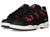 Osiris Herren D3 E Skateschuh, Schwarz/Dunkelgrau/Rot, 42 EU