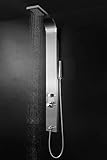 MARWELL Duschpaneel Care Chrom 150x15 cm Duschsäule aus...