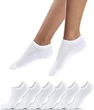 QINCAO Sneaker Socken Herren Damen 6 Paar Kurze Halbsocken Baumwolle Sportsocken Atmungsaktiv Laufsocken