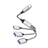 USB-Splitterkabel – 30 cm Dreifachausgang, Signalverteilerkabel, Schnellübertragungs-Erweiterungskabel | Power-Sharing-Schnittstellenzubehör, mobiler Produktivitätsbegleiter für Fahrzeug-Notebooks