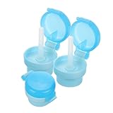 UPKOCH 3 Stk Strohkappe Trinkhalmdeckel Flaschenadapter Kindersicherheitstrinkhalm Tragbare Babyflasche Beutelhalter für Babynahrung Soda-Flaschenverschlüsse Kieselgel Sky-blue