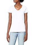 Fruit of The Loom Damen T-Shirt Valueweight V-Neck T Lady-Fit 61-398-0 White M