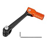 WATODAY CNC Klappbarer Schalthebel Motorrad mit L-Schlüssel für Kayo T2 T4 T4L TTR 125 Zonshen 250cc ATV Dirt Bike Pit Bike – 6061 Luftfahrt-Aluminium, Schwarz, Orange