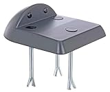 Auflaufschuh | Aluminium-Druckguss | anthrazit RAL 7016 | 154 x 186 mm | 60 mm über Boden