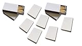 jameitop® 10 Packungen Streichhölzer OHNE Druck/WEIß Schachteln zum Gestalten, weißer Zündkopf, 40MM Hölzer = 360 Zündhölzer im Set
