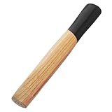 DIYEAH Holzgriff Ersatz für Spalthammer Ergonomischer Abnehmbarer Griff mit Quadratischem Kopf Stabiler Rutschfester Axtstiel für Steinmetzhammer Outdoor Camping und Spalten