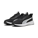 PUMA Unisex Flyer LITE 3 Straßen-Laufschuh, Black White, 46 EU